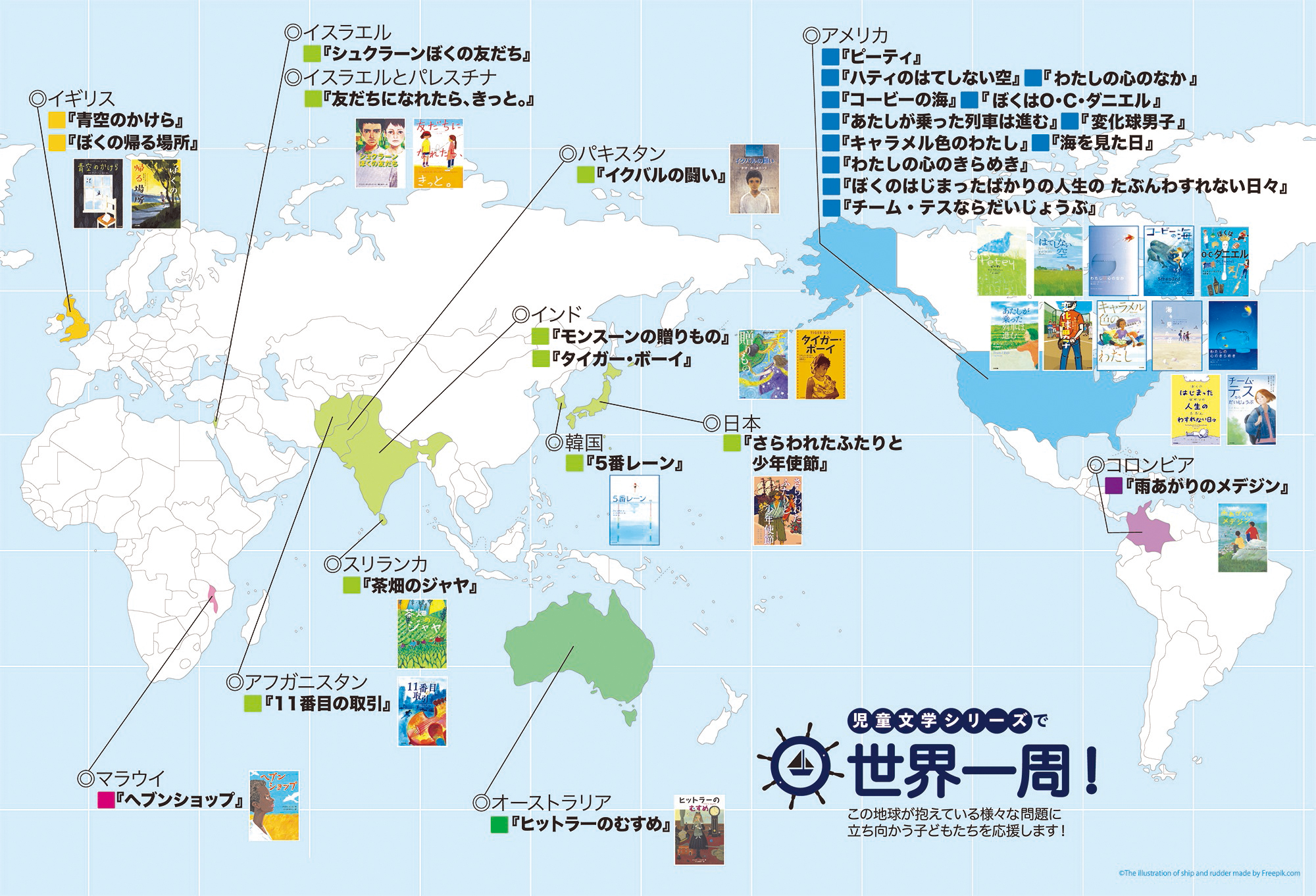 海外児童文学シリーズで世界一周